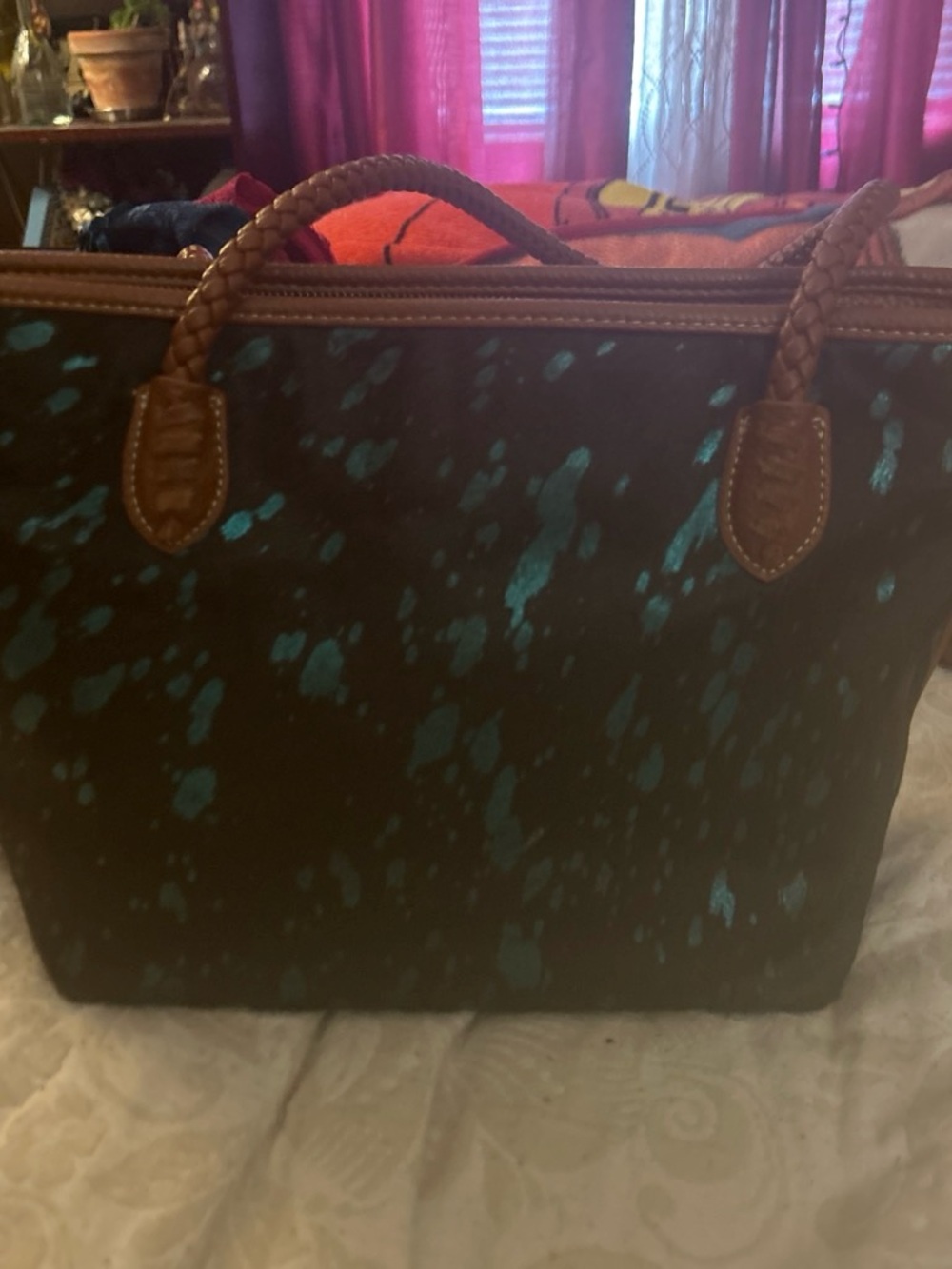 Trinity Ranch CCW Turquoise Acid Wash Shoulder Bag